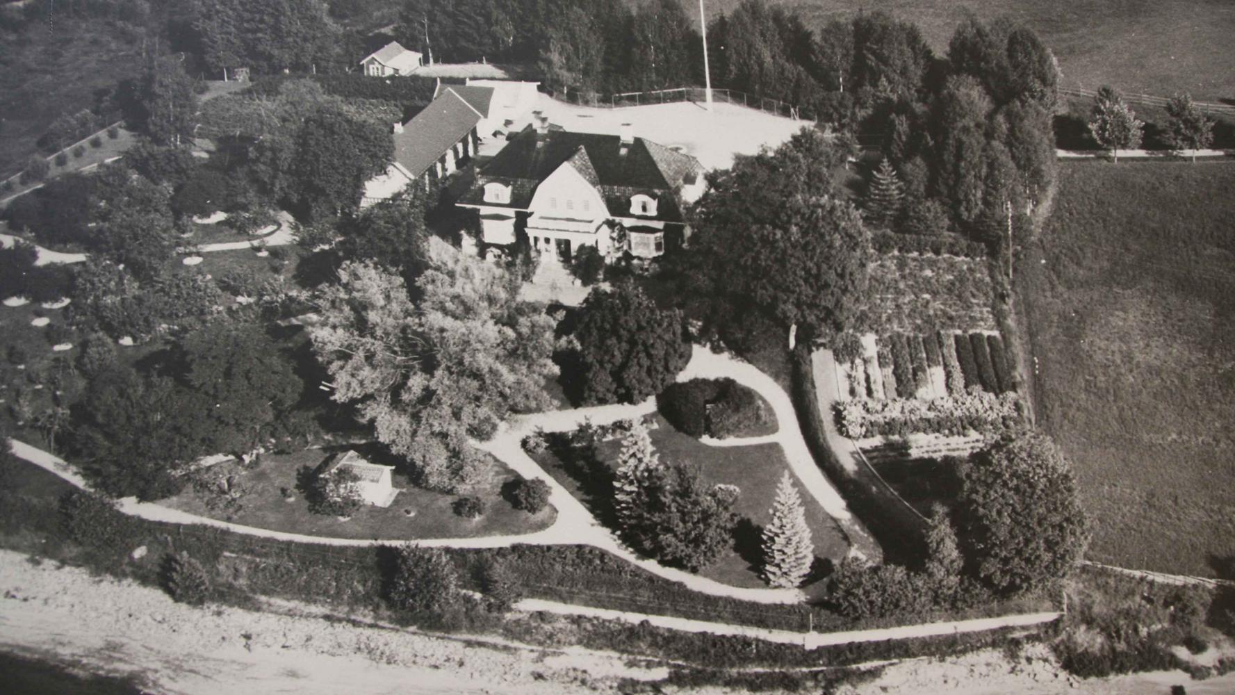 Flyfoto Thorbjørnrud Hotell 1939