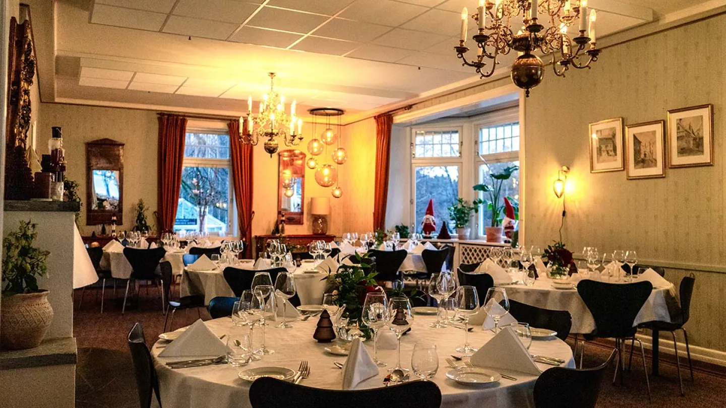 Julebordslokale på Thorbjørnrud Hotell